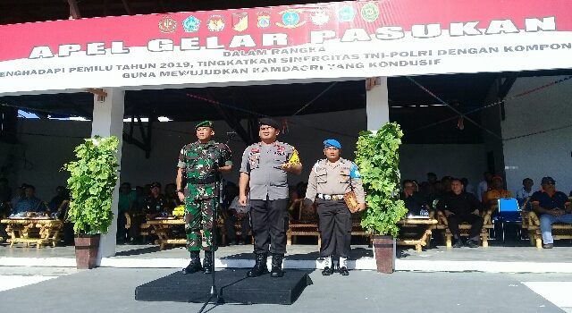 Polres Sangihe Gelar Oprasi Mantap Brata 2019 Dalam Rangka Pengamanan Pemilu