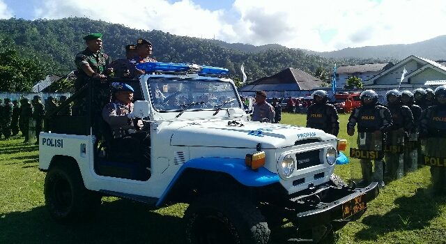 Polres Sangihe Gelar Oprasi Mantap Brata 2019 Dalam Rangka Pengamanan Pemilu