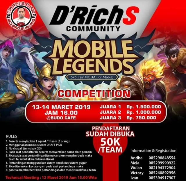 Tournament e-Sport Mobile Legends Bakal Digelar di Manado