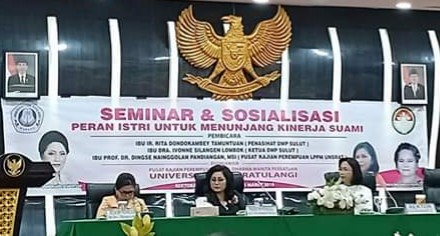 Bersama DWP Sulut, Unsrat Gelar Seminar 'Peran Istri Untuk Menunjang Kinerja Suami'