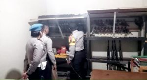 Kapolres Winardi Prabowo Cek Gudang Senjata Api Polres Minsel