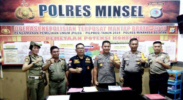 Polres Minsel dan Sat Pol PP Teken MoU Penanganan Premanisme