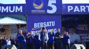 Rapat Umum Perdana NasDem, Surya Paloh Dorong Semangat Persatuan