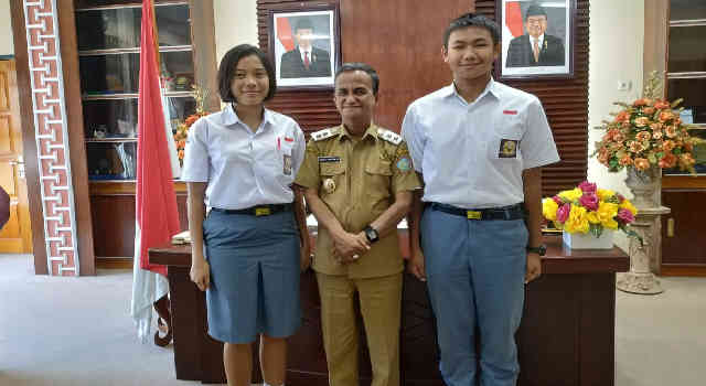 Dua Siswa SMA N I Tahuna Diutus Wakili Sangihe Seleksi Paskibraka Nasional di Manado