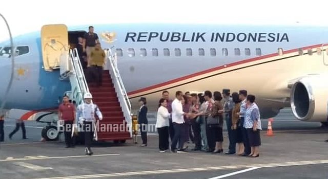 Joko Widodo Tiba di Manado