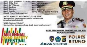 Santy Gerald Luntungan Bakal Meriahkan Millennial Road Safety 2019
