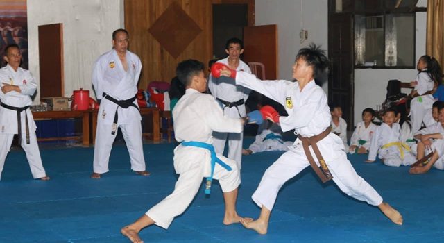 Karate Open Tournament Kajati Cup 2019, Kapolres Minahasa Pimpin Latihan Bersama