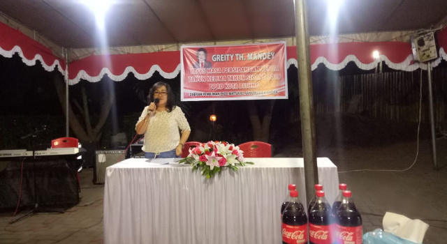 Gelar Reses Terakhir, Greity Mandey Pamit Kepada Konstiuen