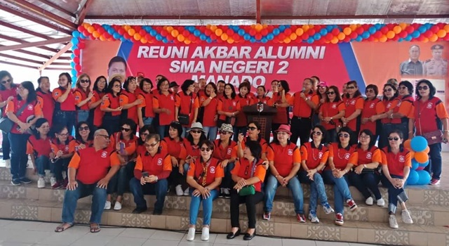 Alumni SMA N 2 Manado Reuni Akbar di Benteng Moraya