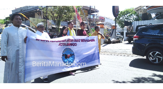 Badan Kerjasama Antar Umat Beragama kota Manado turut serta dalam iring-iringan Festival Ogoh-ogoh