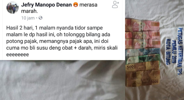 Petugas Pengamanan Pemilu 2019 Bitung Keluhkan Honor Dipotong