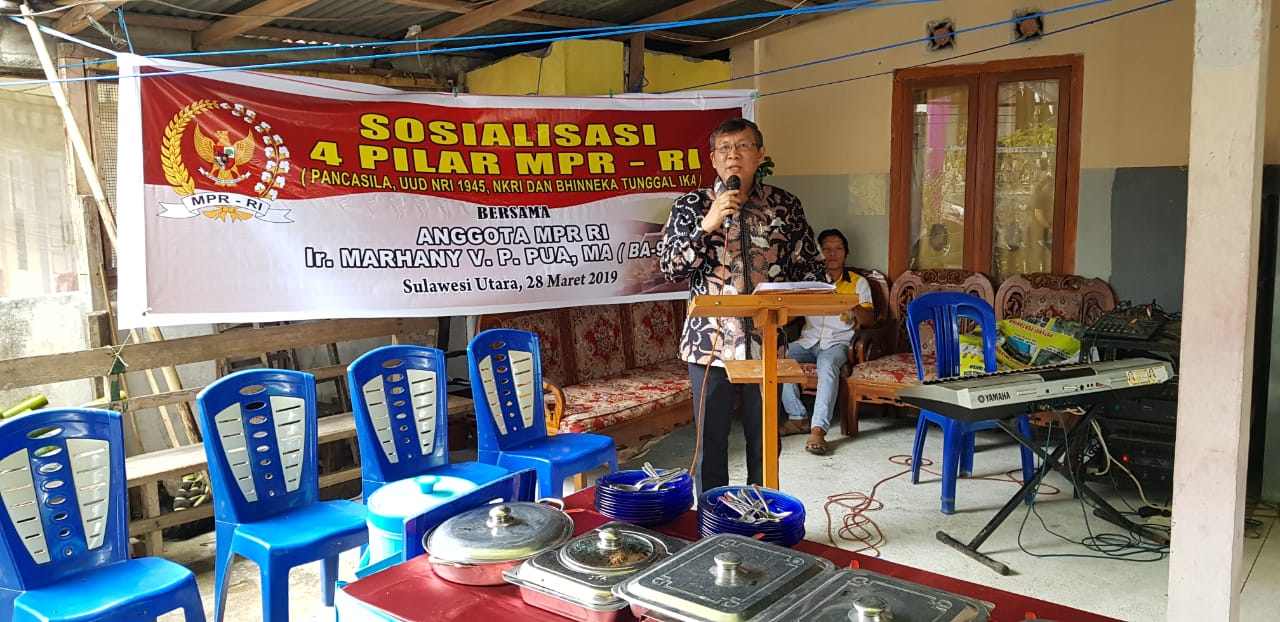 Kembali Sosialisasikan 4 Pilar MPR-RI, Marhany Pua Ajak Masyarakat Sukseskan Pemilu