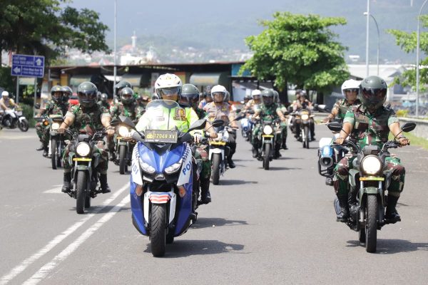Jamin Keamanan Pemilu 2019, TNI-Polri Patroli Gabungan di Seluruh Wilayah Sulut