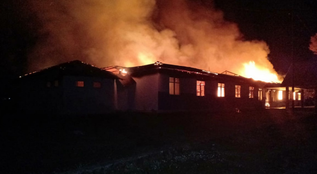 Asrama SLA Tompaso Ludes Terbakar