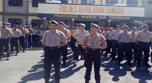 Kapolres Sangihe Pimpin Apel Serpas