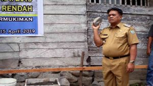 Lakukan Peletakan Batu Dasar Bantuan RLH di Tahuna Barat