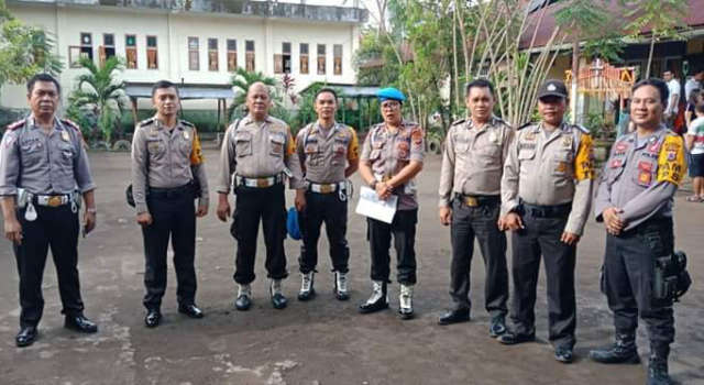 Propam Polres Minsel Cek Kehadiran Personel Pam TPS