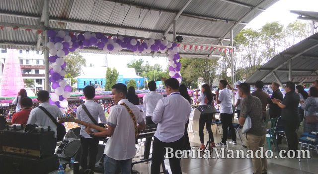 Begini Suasana Ibadah Selebrasi Paskah Remaja GMIM di Manado