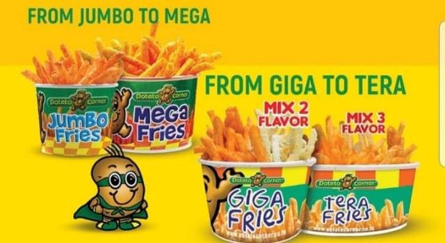 Potato Corner Promo di Mantos 1 Free Upsize