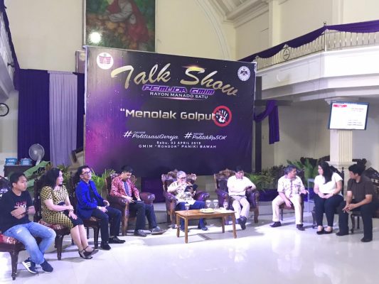 Peduli Pemilu 2019, Pemuda GMIM Rayon Manado Satu Ajak Warga Tolak Golput