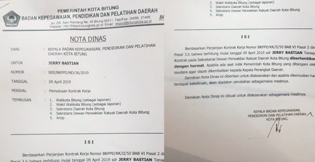 Puluhan Tahun Mengabdikan Diri Sebagai THL, Jerbas Diberhentikan dengan Nota Dinas 8 Puluhan Tahun Mengabdikan Diri Sebagai THL, Jerbas Diberhentikan dengan Nota Dinas