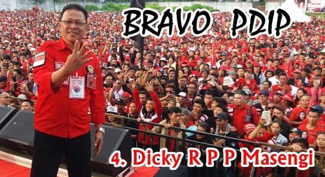 Dicky Masengi: PDIP Pasti Berjaya di Minahasa