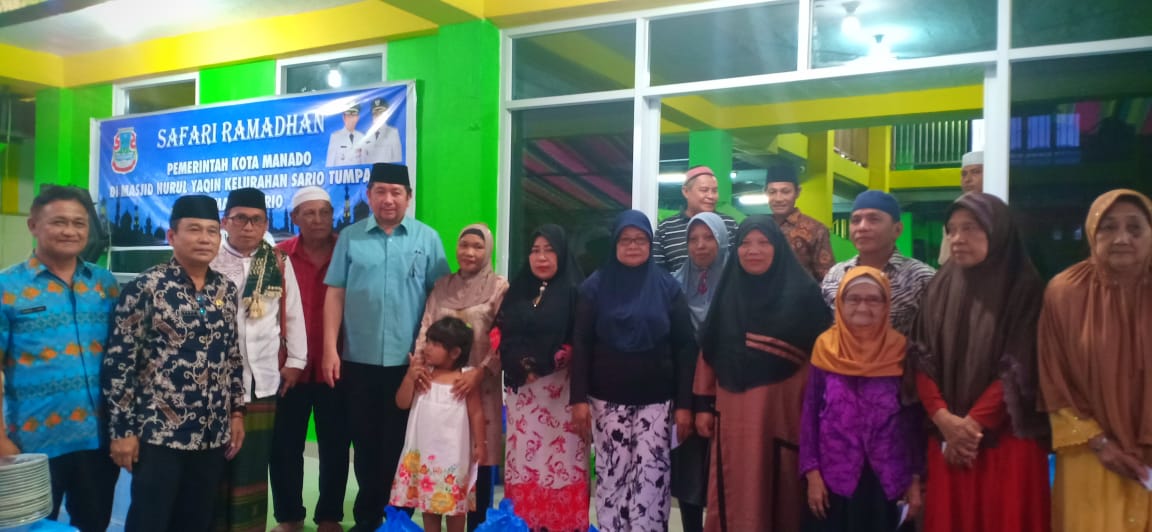 Safari Ramadhan Wawali Mor Bastiaan, Pemkot Manado Sumbang 35 Juta