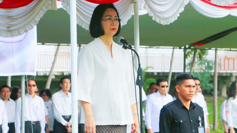 Rektor Pimpin Upacara Hardiknas UNSRAT