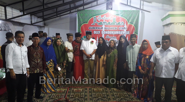 Foto: Safari Ramadhan Gubernur Olly Dondokambey di Langowan