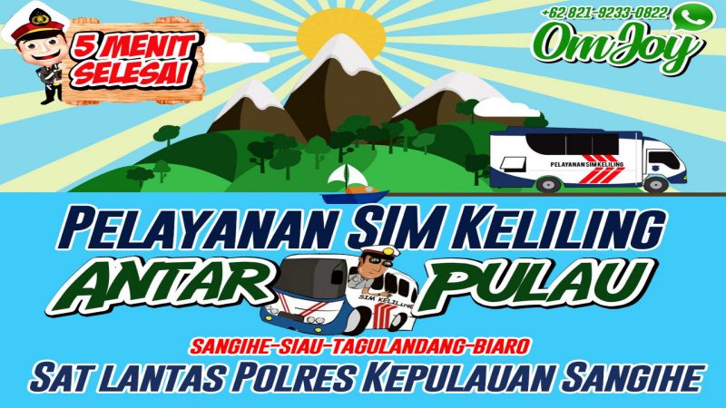 Polres Sangihe Lakukan Pelayanan SIM Keliling
