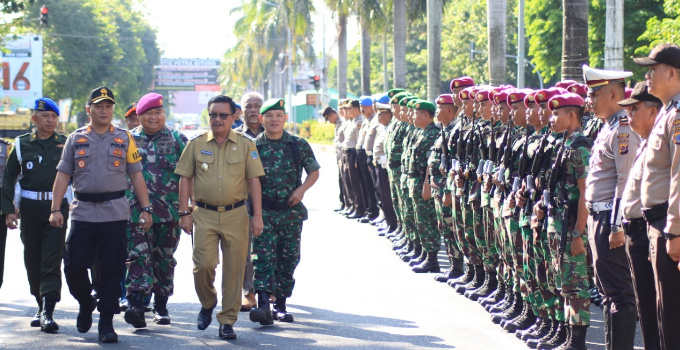Hadir di Apel Gelar Pasukan Operasi Ketupat, Wawali Bitung Sampaikan Ini