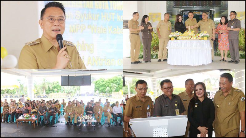 Mall Pelayanan Publik Tomohon HUT ke-1, Wali Kota Launching Anlin