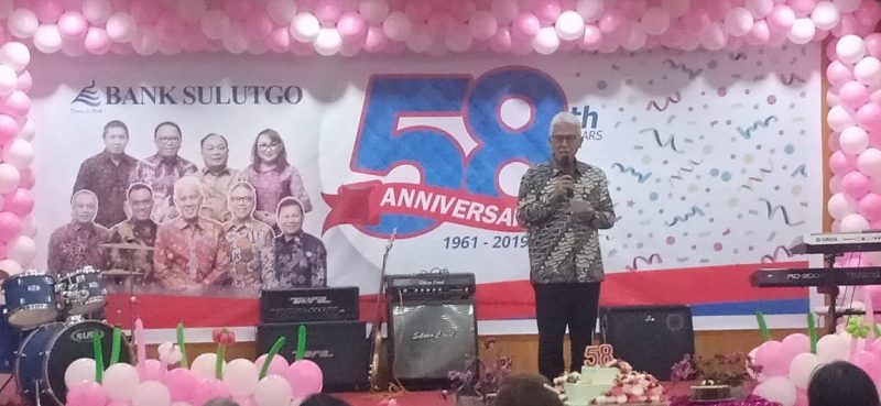 Penyampaian Penting Dirut Jeffry Dendeng di HUT Bank Sulutgo