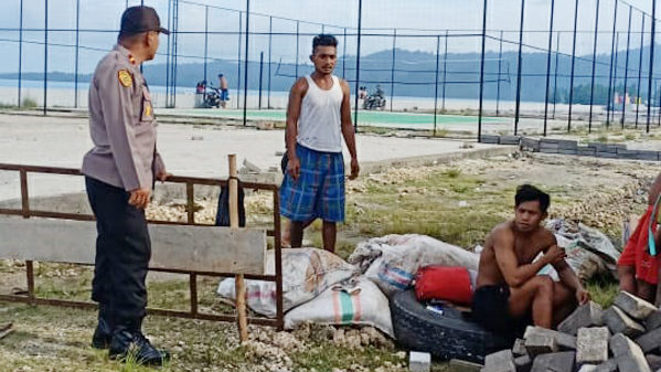 Kapolsek Beo Berikan Peringatan Tegas bagi Penambang Pasir Besi Ilegal