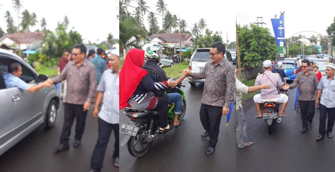 Bagini Sambutan Warga Saat Wawali Bitung Jalan Kaki Karondoran-Klabat