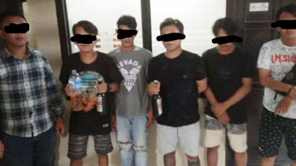 Pesta Miras Resahkan Warga, Polsek Tuminting Amankan 6 Pemuda