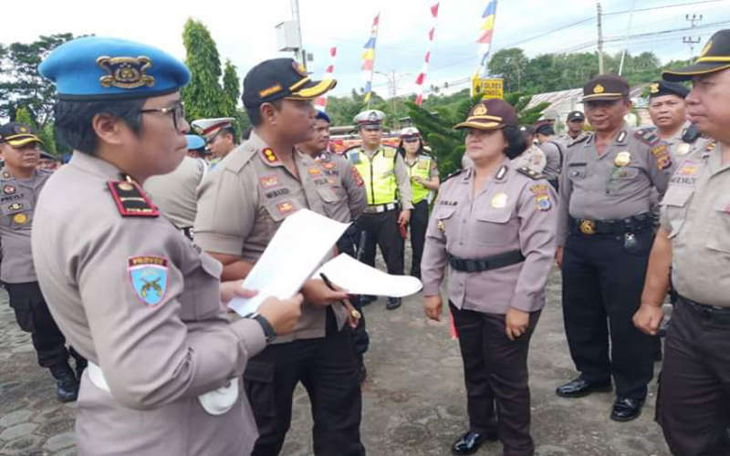 PENGUCAPAN MINSEL: Kapolres Winardi Prabowo Pimpin Apel