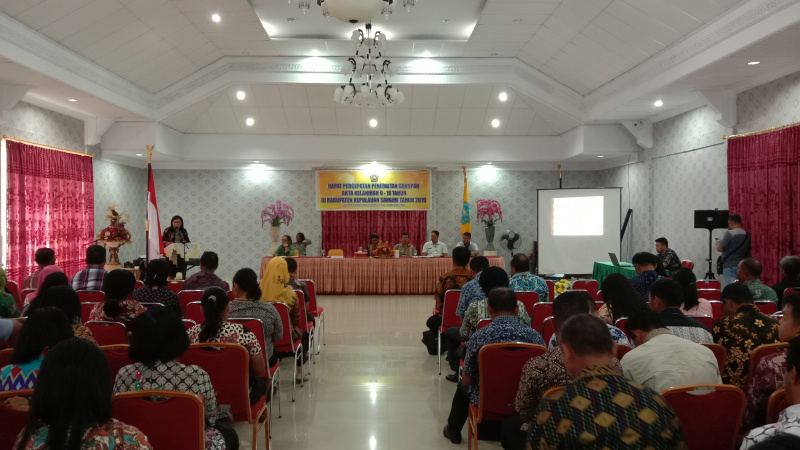 Disdukcapil Sangihe Gelar Rapat Percepatan Cakupan Akta Kelahiran 0-18 Tahun