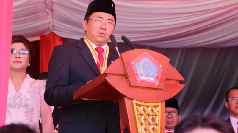 Baca Teks Proklamasi, Ini Pesan Ketua DPRD Sulut Andrei Angouw di HUT Kemerdekaan