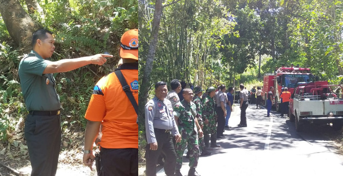 Dandim Bitung Pantau Pemadaman Karhutla di Butuputih
