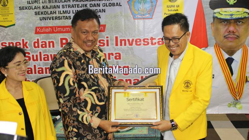 Ketua ILUNI UI Pascasarjana yang juga Putra Sulut, Bangga Punya Gubernur Inovatif Sekelas Olly Dondokambey