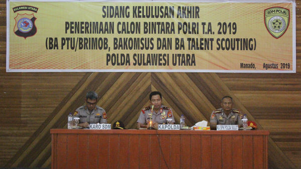 Dinyatakan Lulus Terpilih, 204 Casis Bintara Polda Sulut Siap Ikuti Pendidikan