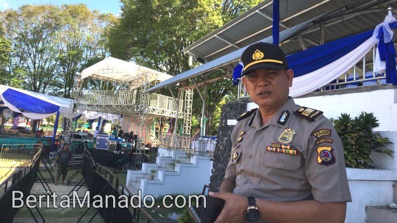 Penutupan Manado Fiesta 2019, Polsek Wenang Standby Sejak Sore