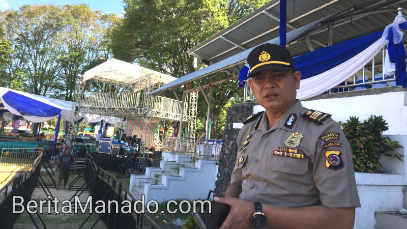 Penutupan Manado Fiesta 2019, Polsek Wenang Standby Sejak Sore