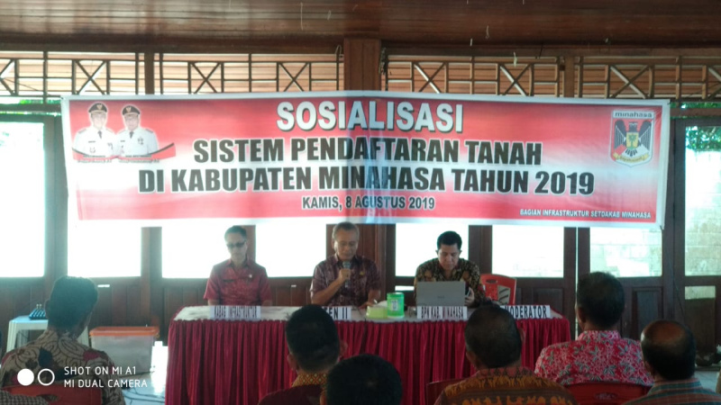 Pemkab Minahasa Gelar Sosialisasi Sistem Pendaftaran Tanah