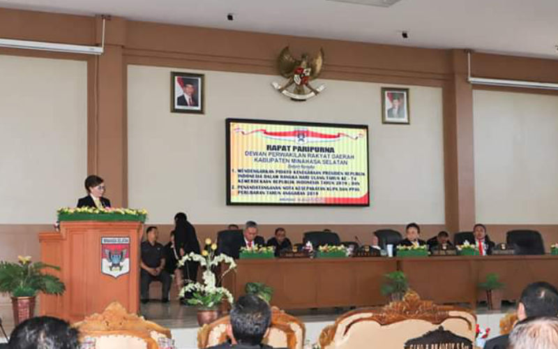 DPRD Minsel Gelar Paripurna Pidato Kenegaraan Presiden RI