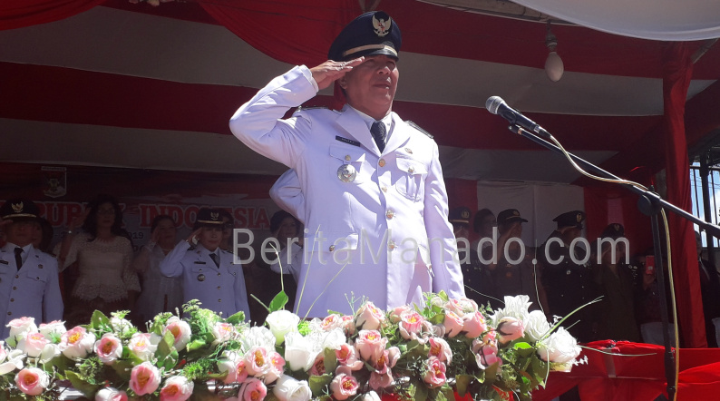Paskibraka Langowan Raya Sukses Kibarkan Merah Putih