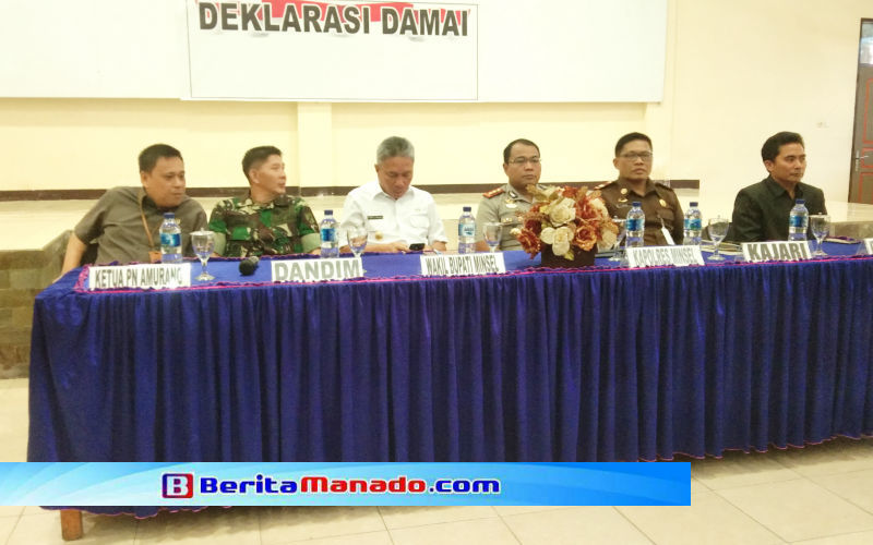 Deklarasi Damai Diserukan Dari Minsel