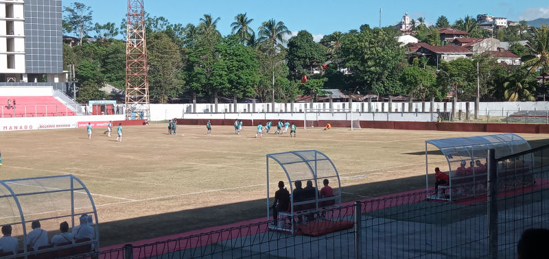 Babak Pertama, Persatu Tuban Imbangi BFC Sulut United di Stadion Klabat