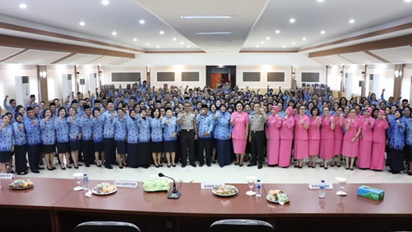 Dewan Pengurus Korpri Polda Sulut Masa Bakti 2019-2024 Dikukuhkan